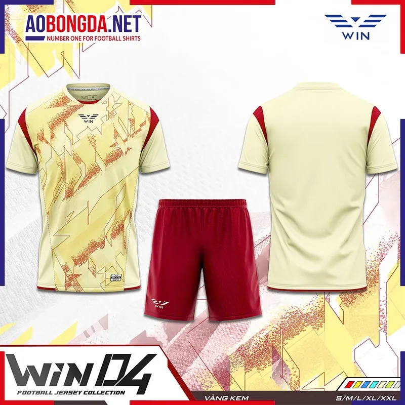 Áo Bóng Đá Không Logo CP Win 04 Kem