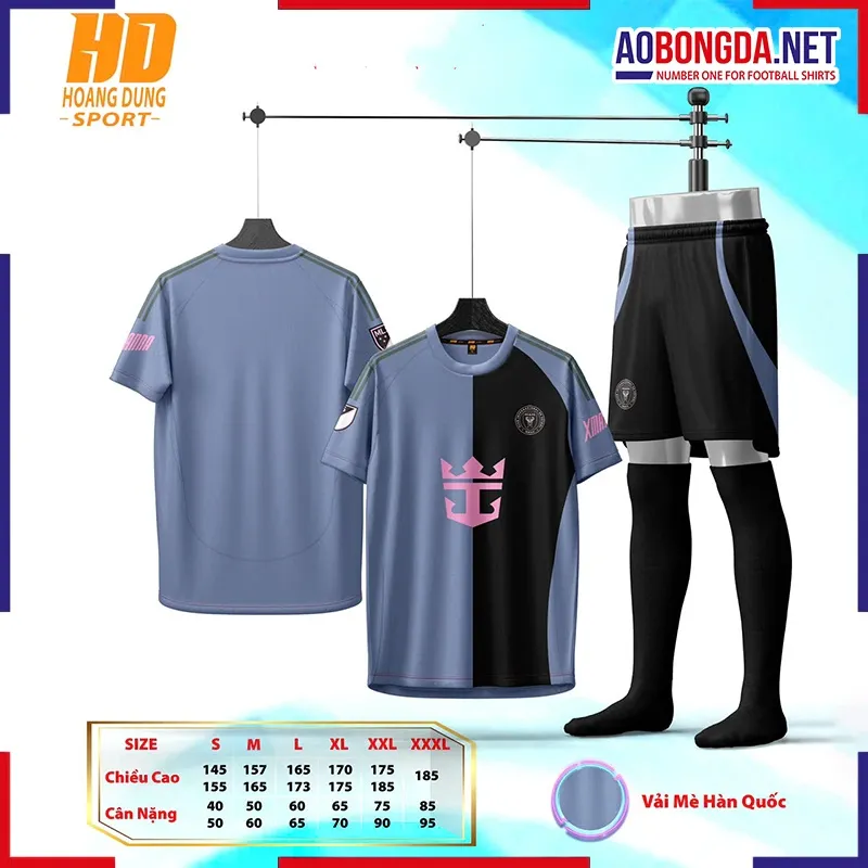 Áo Bóng Đá Câu Lạc Bộ Miami Xám Đen 2024-2025