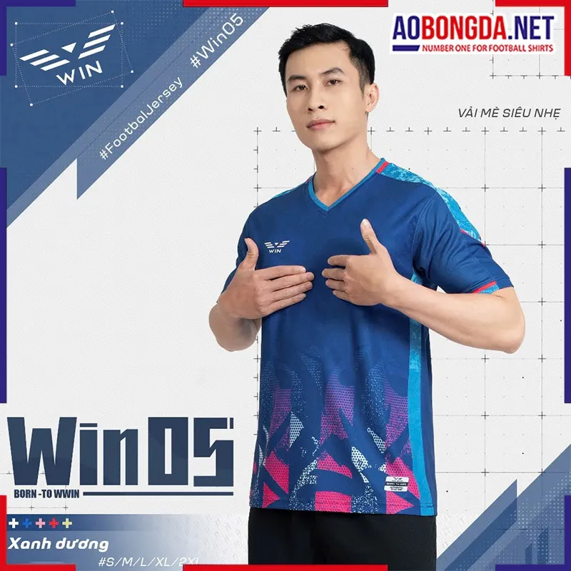 Áo Bóng Đá Không Logo CP Win 05 Dương