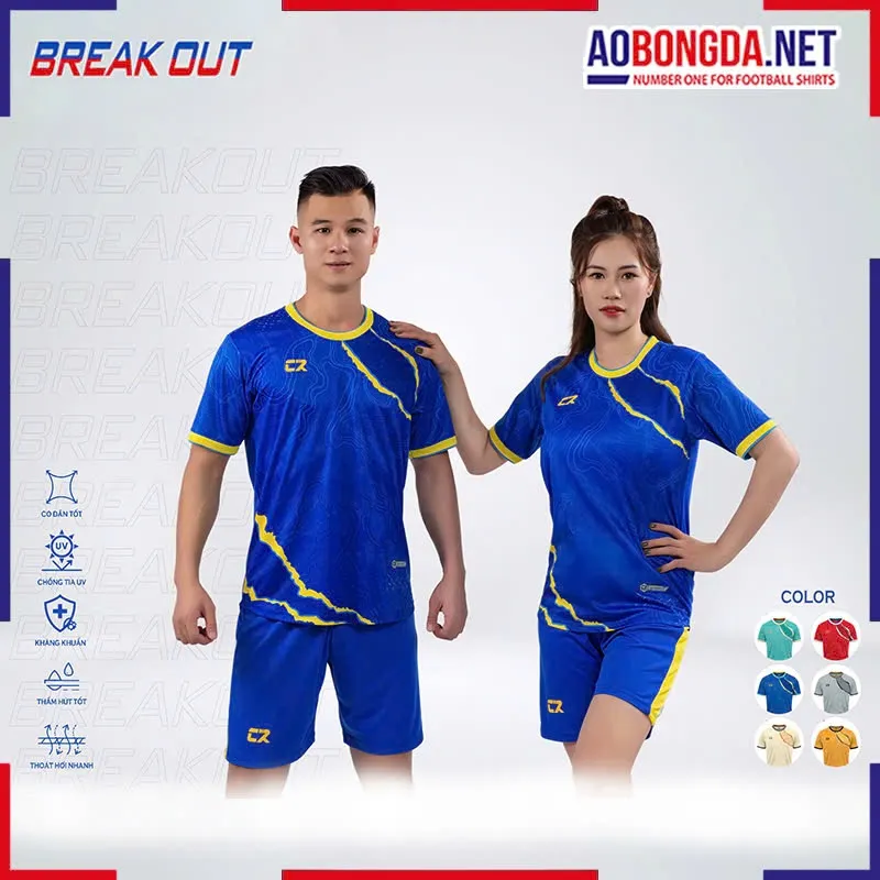 Áo Bóng Đá Không Logo CR Break Out Bích