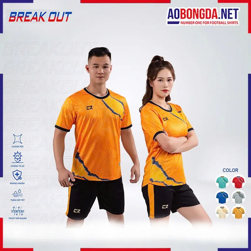 Áo Bóng Đá Không Logo CR Break Out Đồng