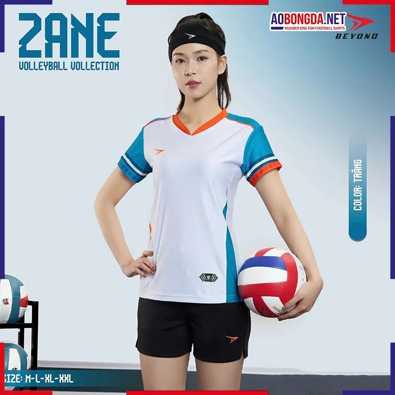 Bộ Bóng Chuyền Beyono Zane Nữ Trắng