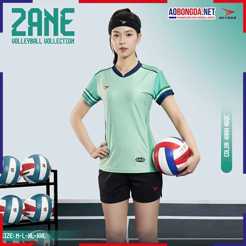 Bộ Bóng Chuyền Beyono Zane Nữ Xanh Ngọc