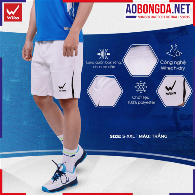 Quần Thể Thao Wika Pro Trắng