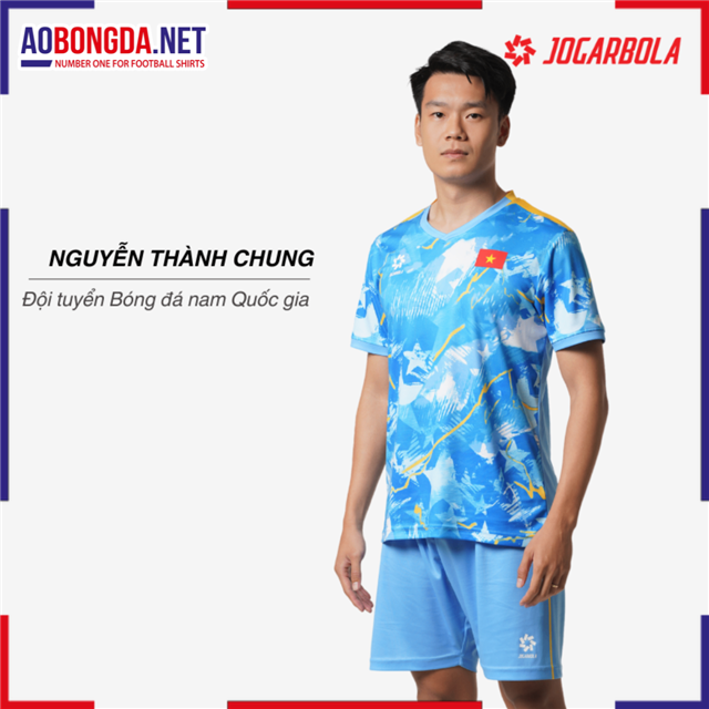 Bộ Quần Áo Tập Luyện Đội Tuyển Việt Nam Jogarbola Xanh