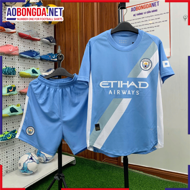 Áo Bóng Đá Câu Lạc Bộ Manchester City Xanh Ngọc 2025-2026