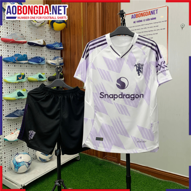 Áo Bóng Đá Câu Lạc Bộ Manchester United Trắng Tím 2025-2026