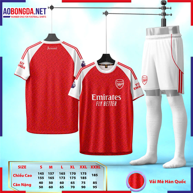Áo Bóng Đá Câu Lạc Bộ Arsenal Đỏ 2025-2026