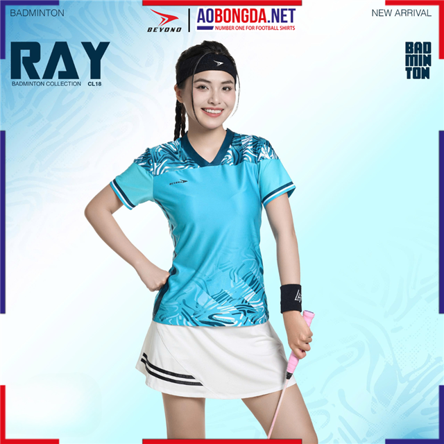 Áo Cầu Lông Beyono Ray CL18 Nữ Xanh Ngọc