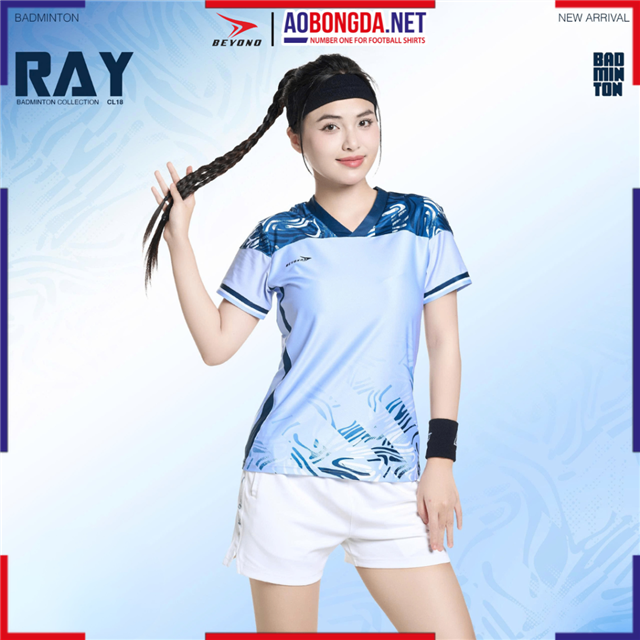 Áo Cầu Lông Beyono Ray CL18 Nữ Xanh Tím