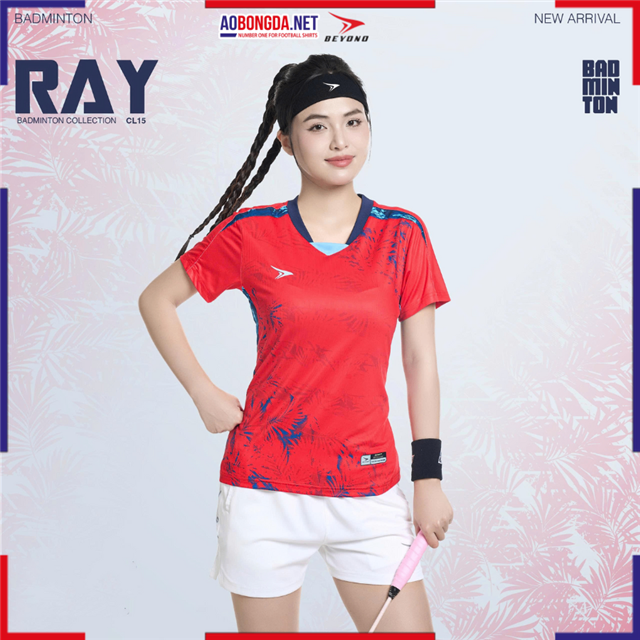 Áo Cầu Lông Beyono Ray CL15 Nữ Đỏ
