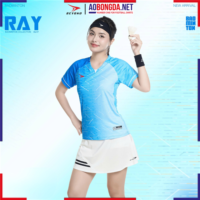 Áo Cầu Lông Beyono Ray CL17 Nữ Xanh Ya