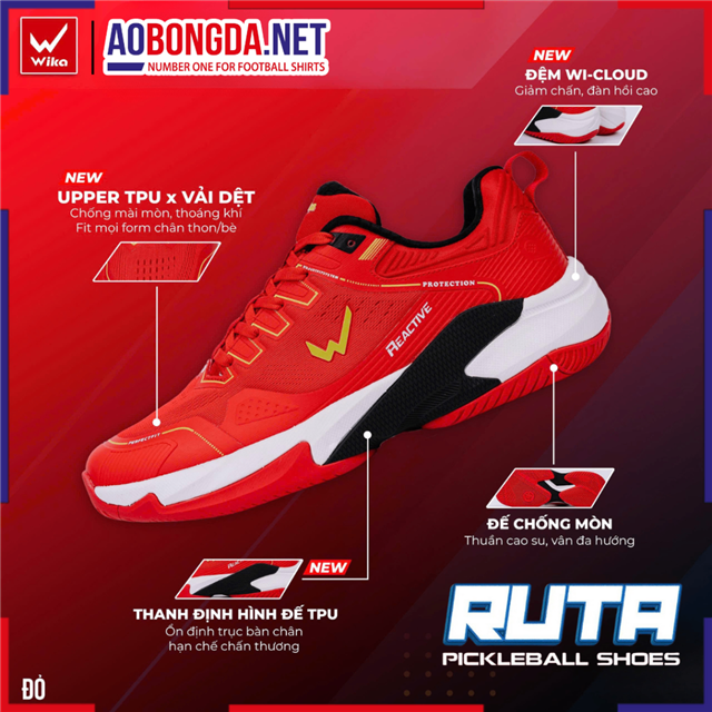 Giày thể thao Wika Ruta Đỏ