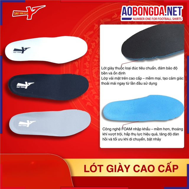 Lót Giày Sao Vàng