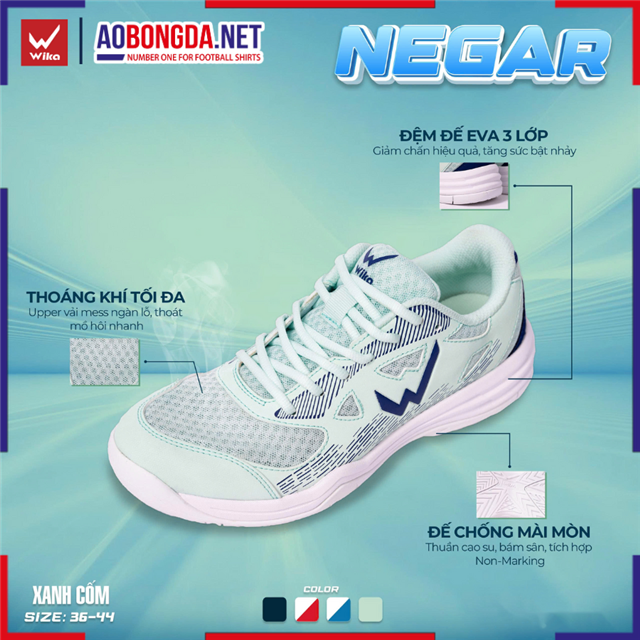 Giày thể thao Wika Negar Xanh Cốm