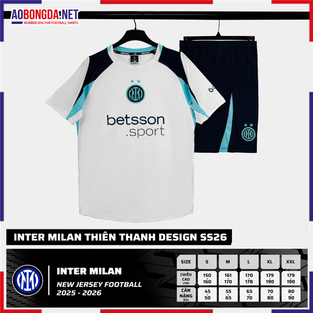  Áo Bóng Đá Câu Lạc Bộ Inter Milan Thiên Thanh 2025-2026