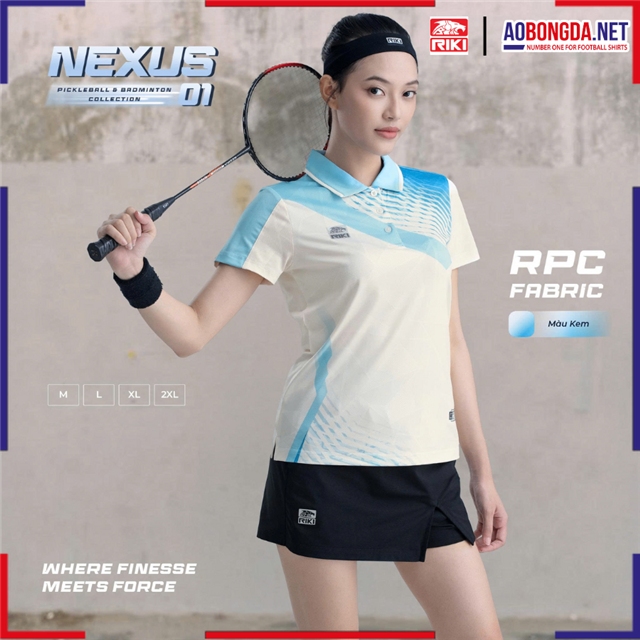 Áo Thể Thao Riki Nexus Nữ Kem