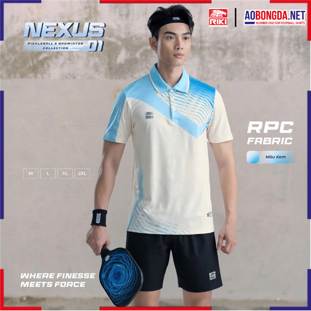 Áo Thể Thao Riki Nexus Nam Kem