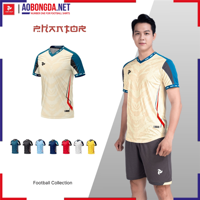 Áo Bóng Đá Không Logo Justplay Phantor Kem