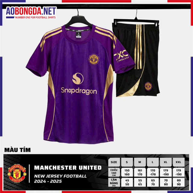 Áo Bóng Đá Câu Lạc Bộ Manchester United Tím 2025-2026