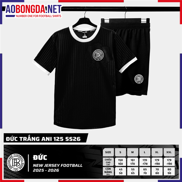 Áo Bóng Đá Đội Tuyển Đức Đen 2025