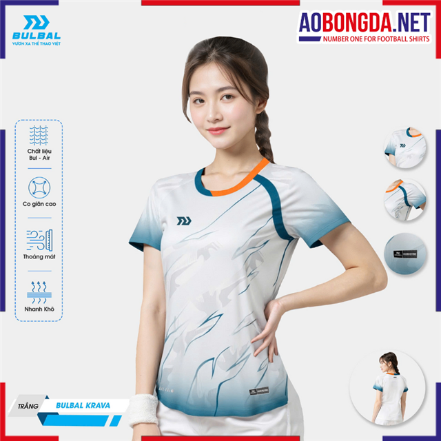 Áo Thể Thao Bulbal Krava Nữ Trắng