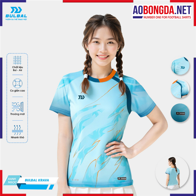 Áo Thể Thao Bulbal Krava Nữ Xanh Ngọc