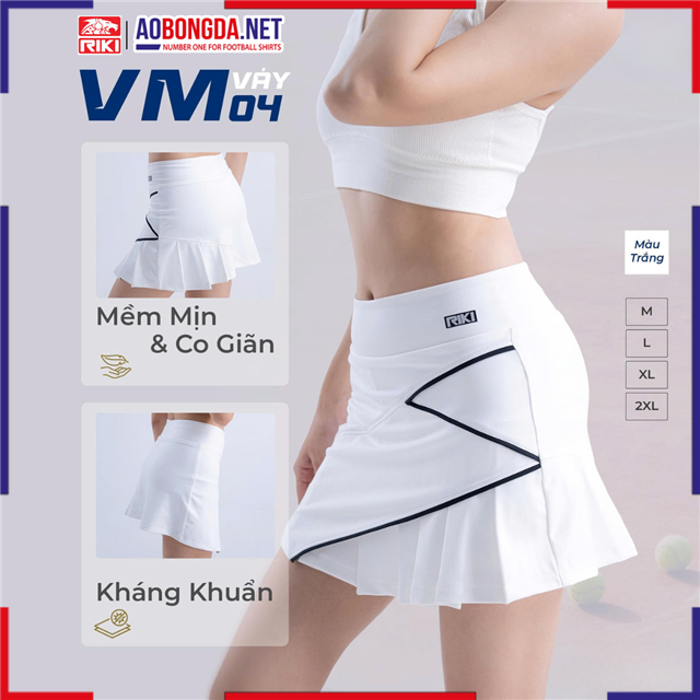 Váy Thể Thao Riki VM04 Nữ Trắng