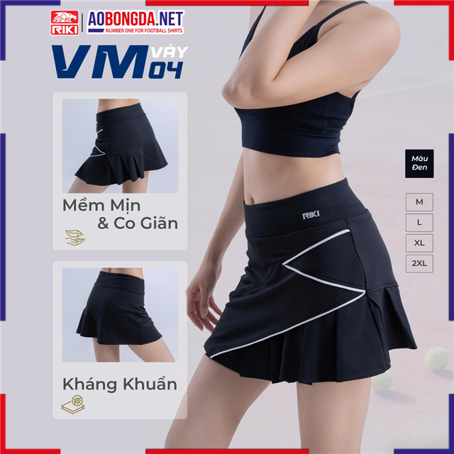 Váy Thể Thao Riki VM04 Nữ Đen