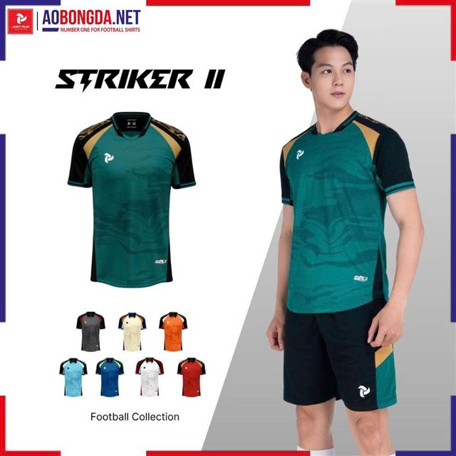 Áo Bóng Đá Không Logo Justplay Strike II Lông Công