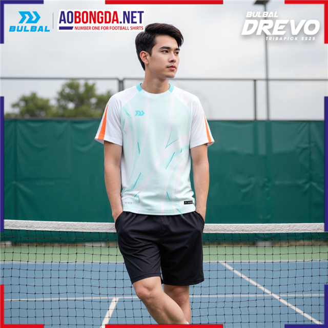 Áo Thể Thao Bulbal Drevo Nam Trắng Cam