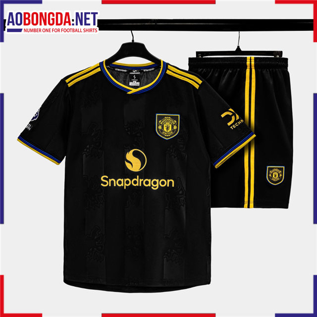 Áo Bóng Đá Câu Lạc Bộ Manchester United Đen Vàng 2025-2026