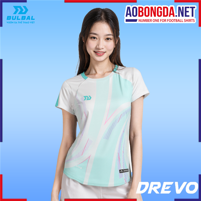 Áo Thể Thao Bulbal Drevo Nữ Trắng Xanh