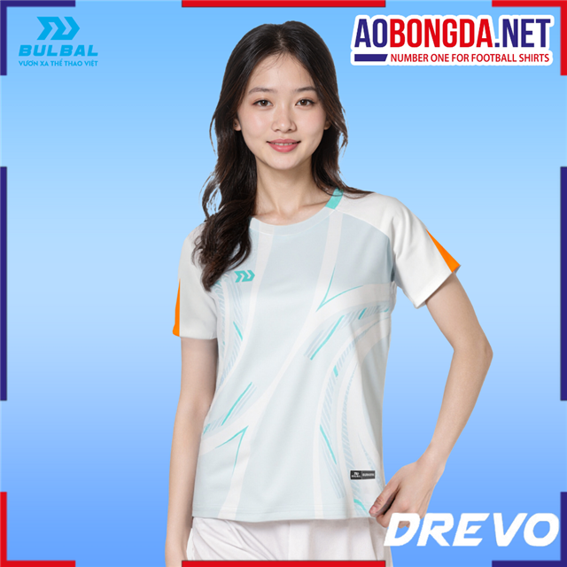 Áo Thể Thao Bulbal Drevo Nữ Trắng Cam