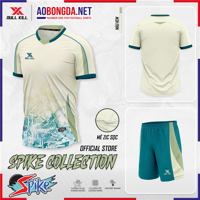 Áo Bóng Đá Không Logo Dullkill Spike Kem