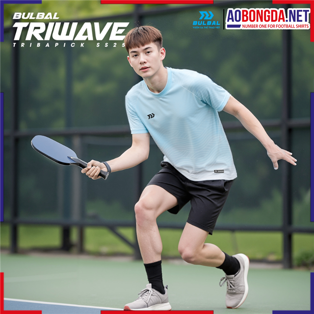 Áo Thun Thể Thao Nam Bulbal Triwave Xanh Biển