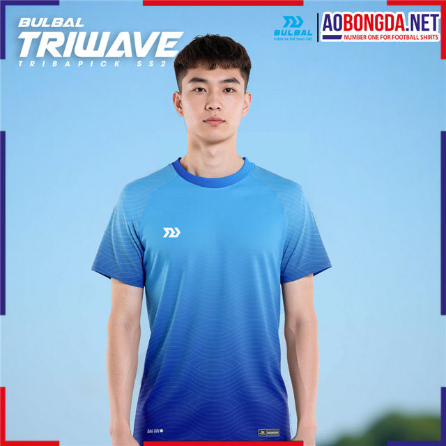 Áo Thun Thể Thao Nam Bulbal Triwave Xanh Ya