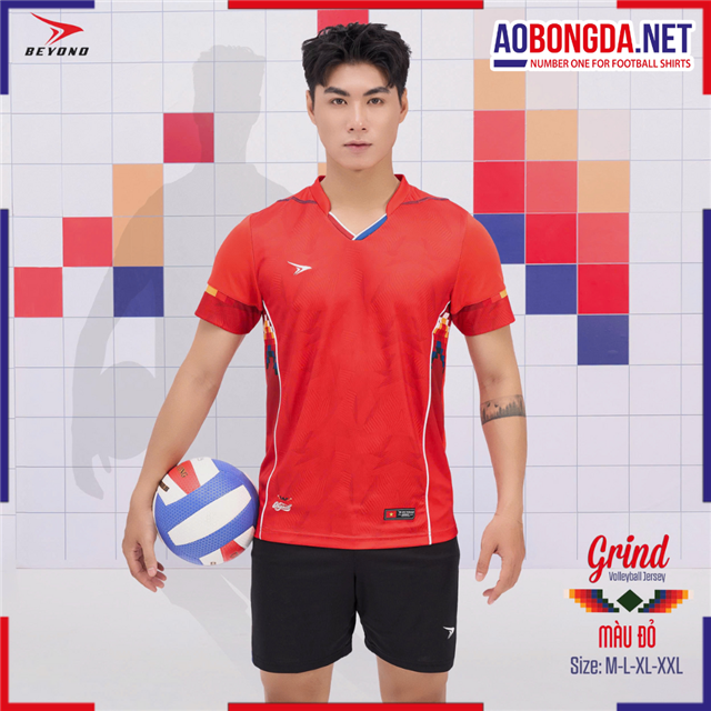  Bộ Bóng Chuyền Beyono Grind Nam Đỏ