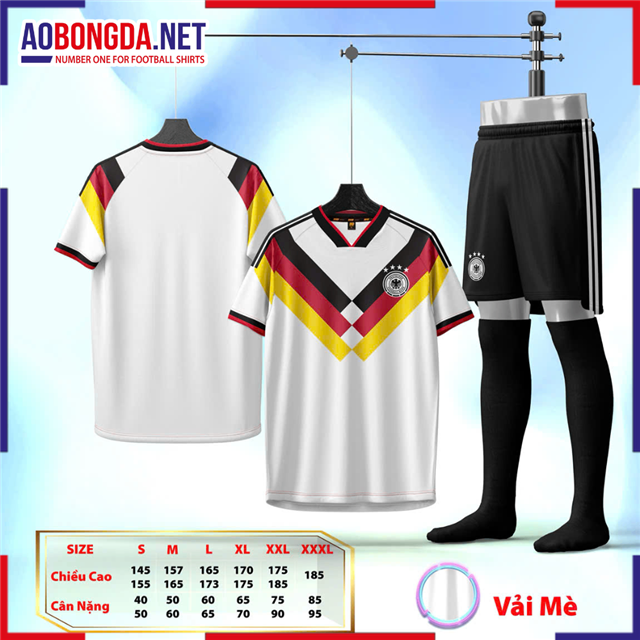 Áo Bóng Đá Đội Tuyển Đức Trắng 2025 - 2026
