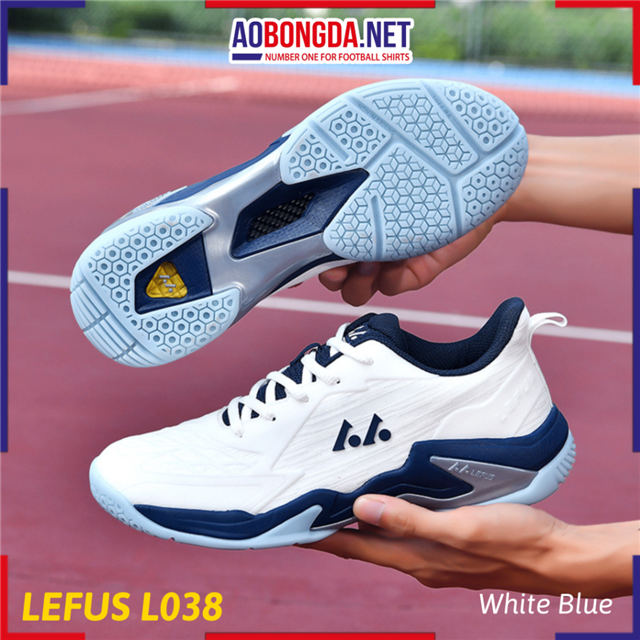 Giày Thể Thao Lefus L038 White Blue