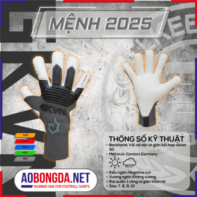 Găng Tay thủ Môn GKVN Mệnh Kim