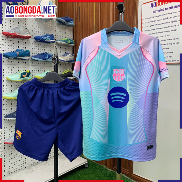 Áo Bóng Đá Câu Lạc Bộ Barca Xanh Ngọc 2025-2026
