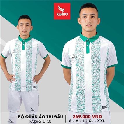 Áo Bóng Đá không logo Kamito 7 trắng