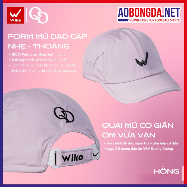 Mũ Thể Thao Wika QD Hồng