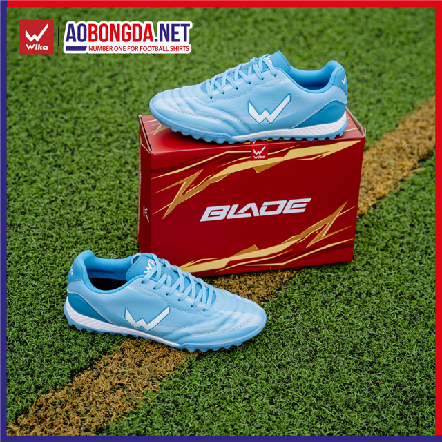 Giày bóng đá Trẻ Em Wika Blade Kid Xanh Dương