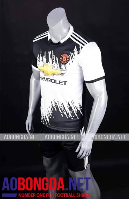 Áo Bóng Đá Manchester United Fan Jersey trắng đen 2019-2020