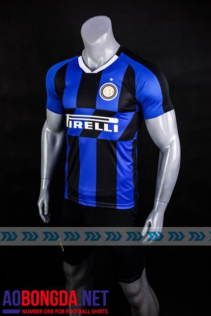 Áo Bóng Đá CLB Inter Milan xanh xọc đen mùa giải 2019-2020