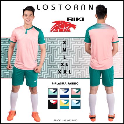 Áo bóng đá không logo Lostoran hồng