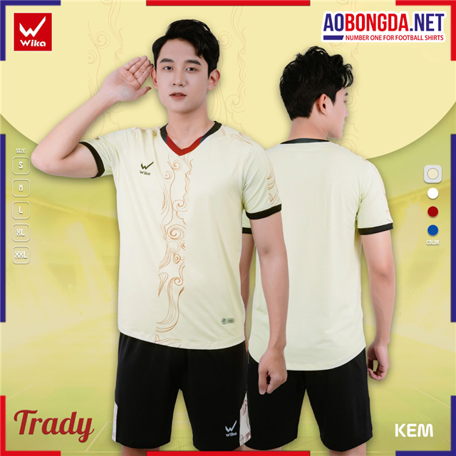 Áo Bóng Đá Không Logo Wika Trady Kem