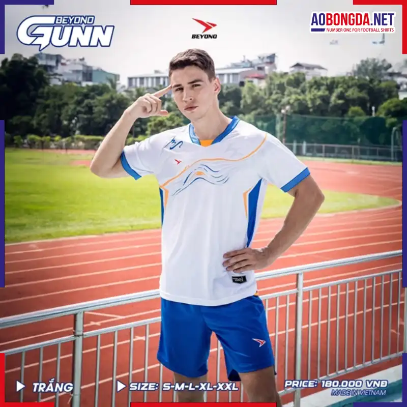 Áo Bóng Đá Không Logo Beyono Gunn Trắng